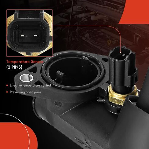 مجموعة مبيت منظم حرارة سائل تبريد المحرك A-Premium متوافقة مع جاكوار S-Type 2003-2008، Vanden Plas، XJ8 2004-2009، XF 2009-2010، XK 2007-2009 in Saudi Arabia