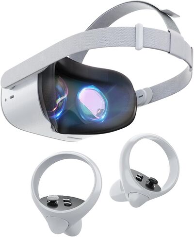 Head Strap for Oculus Quest 2 Headset, Original Replacement Head Strap for Meta Quest 2 Headstrap with 4 Pcs Controller Thumb Grip Caps，Oculus Quest 2 HeadStrap，Original Head Strap in Saudi Arabia