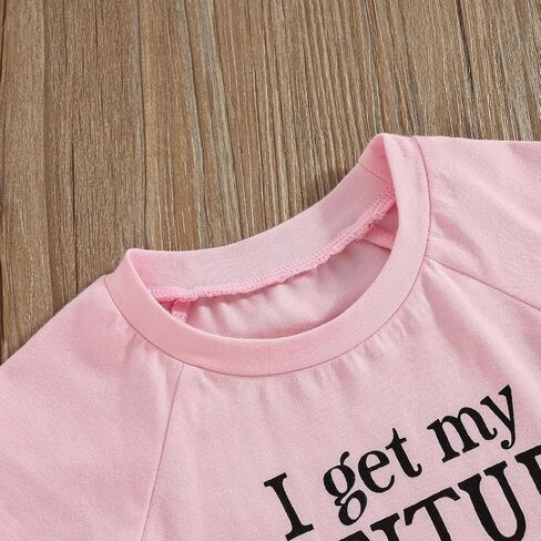 Blotona Toddler Baby Girl Summer Clothes Daddy Mommy Sayings Short Sleeve T-Shirt Camo Shorts Sets 2T 3T 4T 5T Kids Outfit in Saudi Arabia