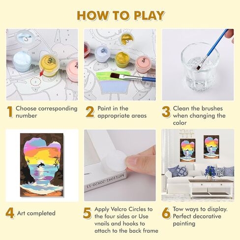 مجموعة الطلاء بالأرقام من VINDIJA Dolphin للبالغين والأطفال، مجموعات الطلاء بالأرقام للبالغين من البحر على قماش مؤطر، اللون بالأرقام للبالغين، مجموعات الحرف الفنية للفتيات من سن 8 إلى 12 بالغًا، 8 × 12 بوصة in Kuwait