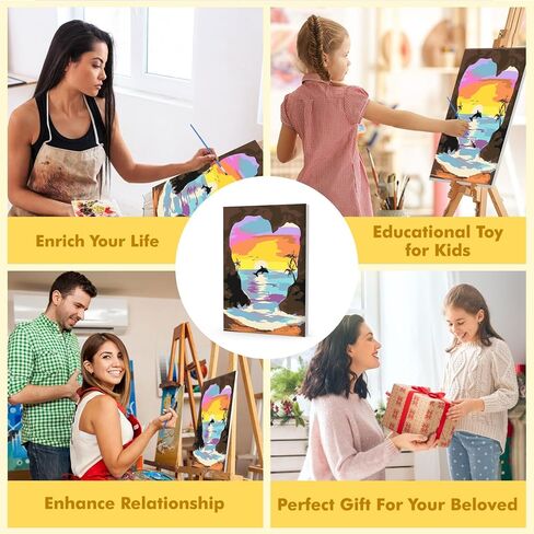 مجموعة الطلاء بالأرقام من VINDIJA Dolphin للبالغين والأطفال، مجموعات الطلاء بالأرقام للبالغين من البحر على قماش مؤطر، اللون بالأرقام للبالغين، مجموعات الحرف الفنية للفتيات من سن 8 إلى 12 بالغًا، 8 × 12 بوصة in Kuwait