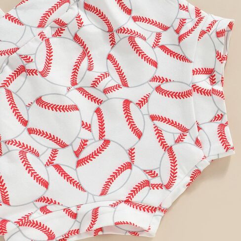 GuliriFei Newborn Baby Girl Baseball Outfits Little Sister Biggest Fan Short Sleeve Romper Shorts Headband 3Pcs Summer Set in Saudi Arabia