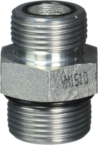 Brennan Industries FS6400-12-16-O Steel Straight O-Ring Face Seal Fitting, 1-3/16"-12 NPT x 1-5/16"-12 NPT Thread, 3/4" Male Face Seal x 3/4" Male O-Ring Boss in Saudi Arabia
