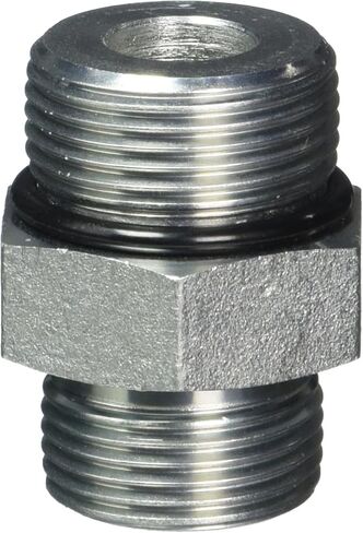 Brennan Industries FS6400-12-16-O Steel Straight O-Ring Face Seal Fitting, 1-3/16"-12 NPT x 1-5/16"-12 NPT Thread, 3/4" Male Face Seal x 3/4" Male O-Ring Boss in Saudi Arabia