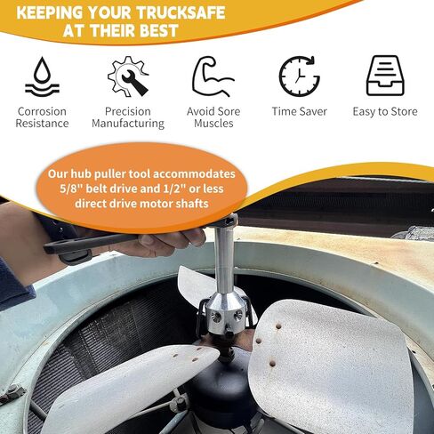 TENGBASE UP-1 Ultimate Hub Blade منفاخ بكرة مجتذب بكرة، مجتذب عجلة مناسبة لمحرك الحزام 5/8 "و 1/2" أو أصغر مهاوي محرك الدفع المباشر in Kuwait