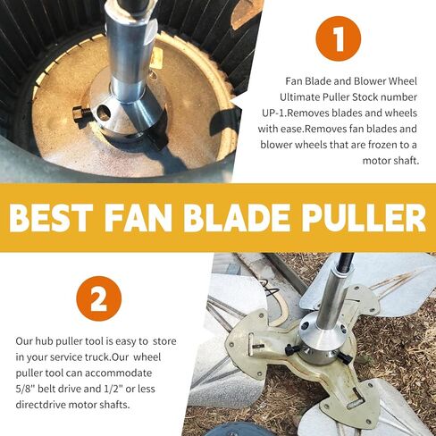 TENGBASE UP-1 Ultimate Hub Blade منفاخ بكرة مجتذب بكرة، مجتذب عجلة مناسبة لمحرك الحزام 5/8 "و 1/2" أو أصغر مهاوي محرك الدفع المباشر in Kuwait