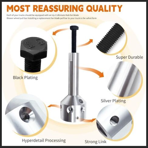 TENGBASE UP-1 Ultimate Hub Blade منفاخ بكرة مجتذب بكرة، مجتذب عجلة مناسبة لمحرك الحزام 5/8 "و 1/2" أو أصغر مهاوي محرك الدفع المباشر in Kuwait