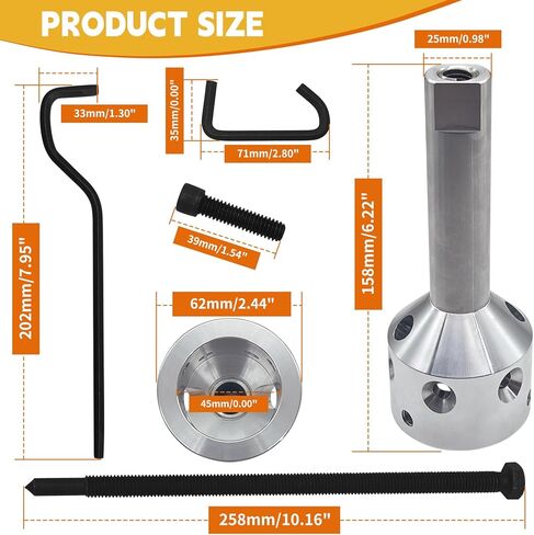 TENGBASE UP-1 Ultimate Hub Blade منفاخ بكرة مجتذب بكرة، مجتذب عجلة مناسبة لمحرك الحزام 5/8 "و 1/2" أو أصغر مهاوي محرك الدفع المباشر in Kuwait