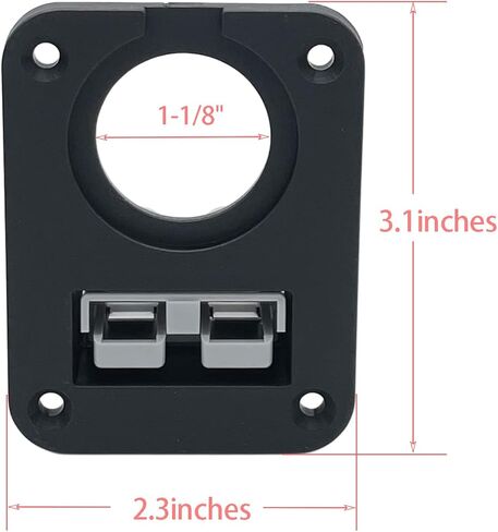 لوحة تركيب JooFn 50A لموصلات سلسلة Anderson SB50 مع فتحات تثبيت لوحة واحدة مقاس 1-1/8 بوصة in Kuwait
