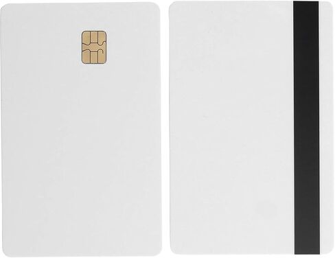 10 عبوات - بطاقات شريحة SLE4442 مع شريط HiCo مقاس 5/16 بوصة (8.4 ملم) وشريطين مسار in Kuwait