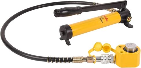 Porta Power Kit 5T Low Profile Hydraulic Ram Cylinder Jack FPY-5 0.28" Stroke Single-Acting + 400cc Hydraulic Hand Pump CP-180 for Machinery and Industry in Kuwait