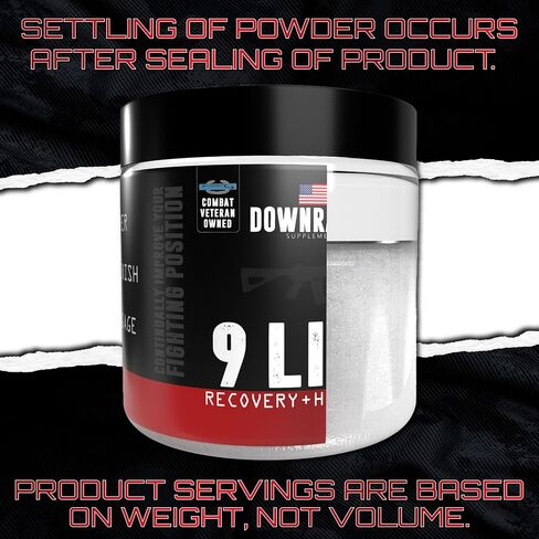 مكملات DownRange 9 Line Go Recovery + عبوات مسحوق الترطيب، والكهارل، والأحماض الأمينية ومسحوق ماء جوز الهند لاستعادة العضلات، والطاقة، والإماهة، 20 عصا (AF أمريكي - لكمة الكرز) in Saudi Arabia
