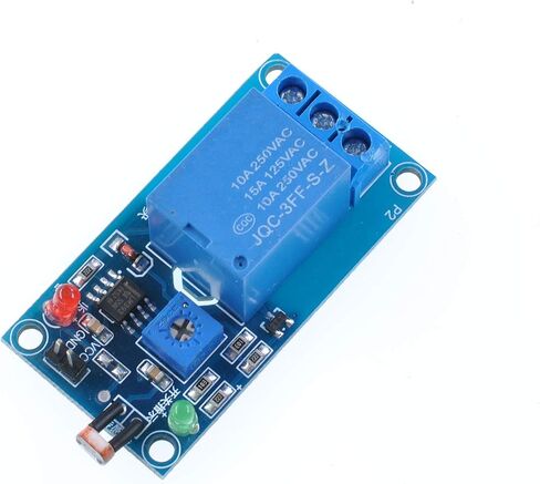 Oiyagai 12 فولت ضوء مفتاح مستشعر فوتوسويتش LDR Photoresistor التتابع وحدة كشف الضوء حساس للضوء الاستشعار مجلس in Kuwait