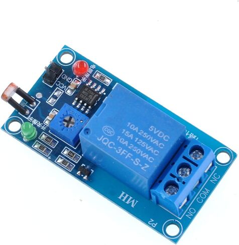 Oiyagai 12 فولت ضوء مفتاح مستشعر فوتوسويتش LDR Photoresistor التتابع وحدة كشف الضوء حساس للضوء الاستشعار مجلس in Kuwait