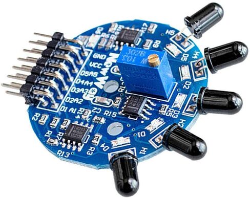 Gump's Grocery 5 Way Flame Sensor Module طفاية حريق روبوت مخرج تناظري رقمي in Kuwait