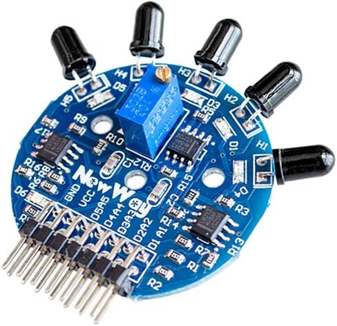 Gump's Grocery 5 Way Flame Sensor Module طفاية حريق روبوت مخرج تناظري رقمي in Kuwait