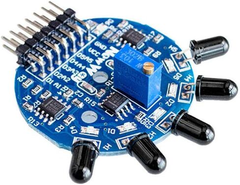 Gump's Grocery 5 Way Flame Sensor Module طفاية حريق روبوت مخرج تناظري رقمي in Kuwait