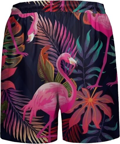 STANFVMEN Men's Hawaiian Beach Shorts Casual Lightweight Drawstring Quick Dry Holiday Tropical Shorts with Pockets in Saudi Arabia