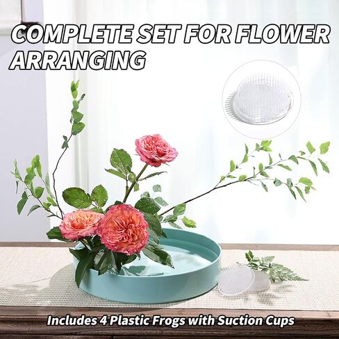 BRBASAP 2 Pack Flower Frog Clear Plastic Flower Frog Pin Holders Floral Arrangement Tools for Flower Arranging Plant Fixation and Decoration Japanese Decorations for Vases and Plants 2.76" Inch (70mm) in Saudi Arabia