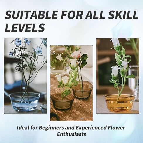 BRBASAP 2 Pack Flower Frog Clear Plastic Flower Frog Pin Holders Floral Arrangement Tools for Flower Arranging Plant Fixation and Decoration Japanese Decorations for Vases and Plants 2.76" Inch (70mm) in Saudi Arabia