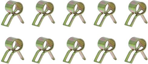 مشابك خرطوم زنبركية من ميتاليكسيتي (9.5 ملم/0.37 بوصة) 30 قطعة، مشبك معدني - لتثبيت الأنابيب في الحديقة المنزلية in Kuwait