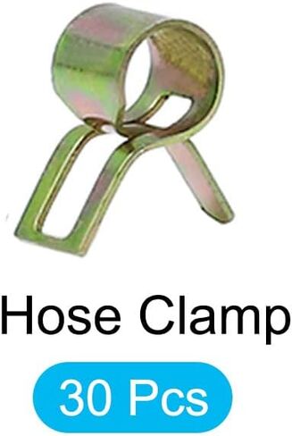 مشابك خرطوم زنبركية من ميتاليكسيتي (9.5 ملم/0.37 بوصة) 30 قطعة، مشبك معدني - لتثبيت الأنابيب في الحديقة المنزلية in Kuwait