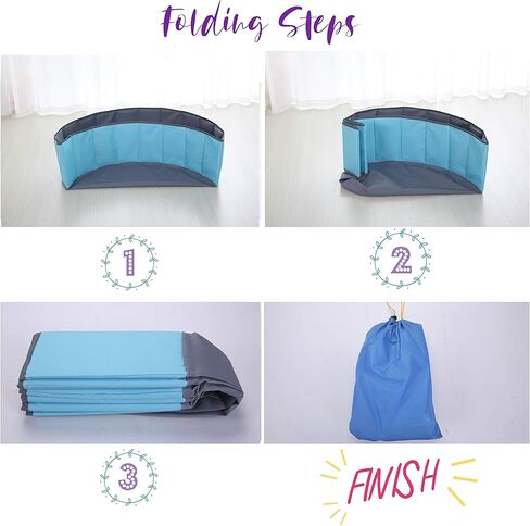 حفر كرات PlayMaty - حمام سباحة محمول قابل للطي للأطفال الصغار (الكرات غير متضمنة) قماش أكسفورد بطبقة مزدوجة لا يحتاج إلى نفخ حمام سباحة ثابت للأطفال الصغار in Kuwait