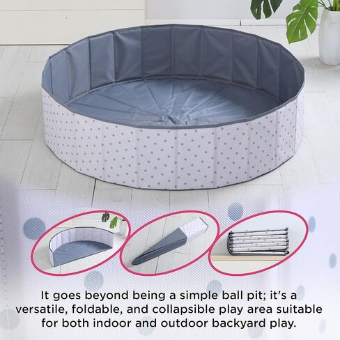 Gemma Joy Premium Ball Pit Playpen للأطفال الصغار والأطفال، روضة لعب ناعمة منبثقة مع حقيبة سفر، للملعب الداخلي والخارجي، روضة للأطفال الرضع والأطفال الصغار in Kuwait