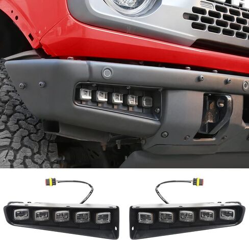 مجموعات مصابيح الضباب Mabett متوافقة مع Ford Bronco 2021 2022 2023 2024، أضواء الجري النهارية لملحقات برونكو 2/4 أبواب in Kuwait