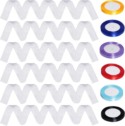 mifengda 12 قطعة من أكياس شبكية التخرج وحقائب التخرج الشريطية من حلوى ليو شبكية من فئة 2024 مجموعة صنع قلادة التخرج لأكاليل التخرج المدرسية وحفلات الهدايا بنفسك in Kuwait