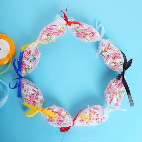 mifengda 12 قطعة من أكياس شبكية التخرج وحقائب التخرج الشريطية من حلوى ليو شبكية من فئة 2024 مجموعة صنع قلادة التخرج لأكاليل التخرج المدرسية وحفلات الهدايا بنفسك in Kuwait