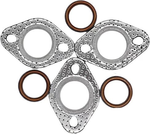 حشية أنبوب العادم، حشية جرافيت 27 مم وحشية معدنية برتقالية 30 مم، مناسبة لمحرك GY6 / ATV/سكوتر/go Kart/Moped، حشية عادم Gy6 in Kuwait