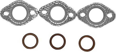 حشية أنبوب العادم، حشية جرافيت 27 مم وحشية معدنية برتقالية 30 مم، مناسبة لمحرك GY6 / ATV/سكوتر/go Kart/Moped، حشية عادم Gy6 in Kuwait