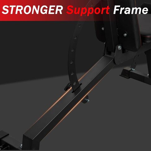 مقعد وزن قابل للتعديل من GLFERA، مقعد للتمرين عالي التحمل بوزن 880 رطل، مكبس مقعد لتدريب القوة، مقعد منحدر منحدر للجلوس في صالة الألعاب الرياضية المنزلية in Kuwait