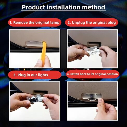 LSGKOLD Car Door LED for Dodge, Welcome Light Projector Ghost Shadow Charger 2005-2014，Door welcome light projection light LED light, using CREE beads, suitable for Dodge 2005-2014 models.（pack of 2） in Saudi Arabia