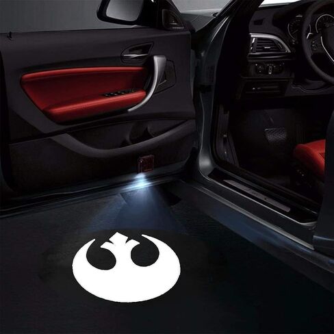 Fit Star Wars Car Door Lights Logo Projector HD Ghost Shadow Welcome Light 2Pcs Car Door Puddle Lights for Star Wars Galactic Empire Car Accessories (Fit Yinghe) in Saudi Arabia