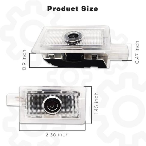 جهاز عرض شعار أضواء باب السيارة قطعتين من Hitluste مصمم لكرايسلر 300 300C 300S 2005-2022 [لا يبهت أبدًا]، ضوء ظل شبح لجهاز العرض الأحمر، 300 ملحق ضوء خطوة للباب - أبيض 01 in Kuwait