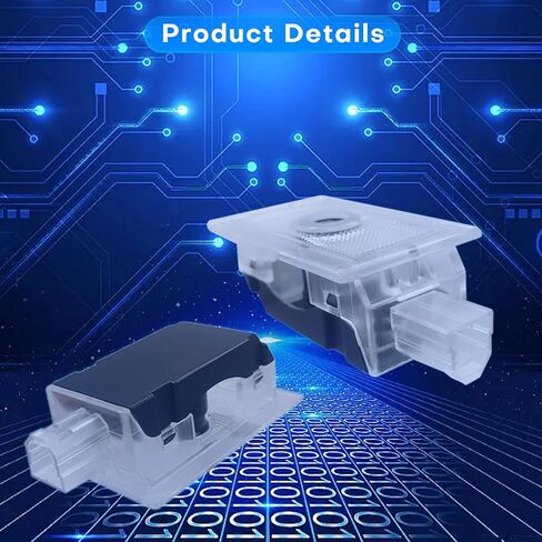 جهاز عرض شعار أضواء باب السيارة قطعتين من Hitluste مصمم لكرايسلر 300 300C 300S 2005-2022 [لا يبهت أبدًا]، ضوء ظل شبح لجهاز العرض الأحمر، 300 ملحق ضوء خطوة للباب - أبيض 01 in Kuwait