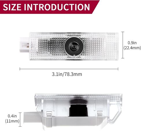 TFSOTLY Never Fade Alfa Romeo Door Light Logo, Projection Ghost Shadow Welcome Puddle Light Compatible with Stelvio Mito Giulietta Giulia 147 159 Accessories (White) in Saudi Arabia