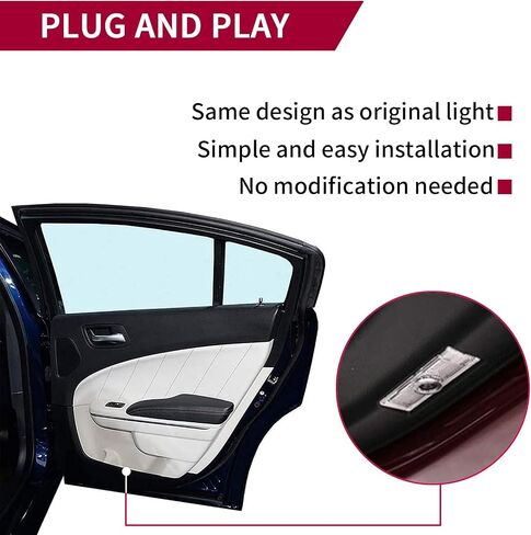 TFSOTLY Never Fade Alfa Romeo Door Light Logo, Projection Ghost Shadow Welcome Puddle Light Compatible with Stelvio Mito Giulietta Giulia 147 159 Accessories (White) in Saudi Arabia