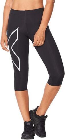2XU Core Compression 3/4 Tights أسود/فضي LG 16 in Saudi Arabia