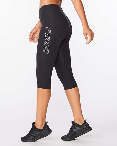 2XU Core Compression 3/4 Tights أسود/فضي LG 16 in Saudi Arabia