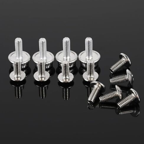 Blulu 12 Pcs Football Helmet Repair Kit Stainless Steel Helmet Mask Screw Kit with 4 Pcs 12mm Screws and 8 Pcs 10mm Screws Hockey Helmet Screws Facemask Hardware Kit for Youth Football Hockey Helmet in Saudi Arabia