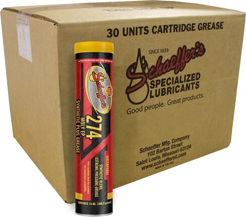 Schaeffer Manufacturing Co. 02742-029S Moly EP Synthetic Plus Grease, NLGI #2, 14 oz. in Saudi Arabia