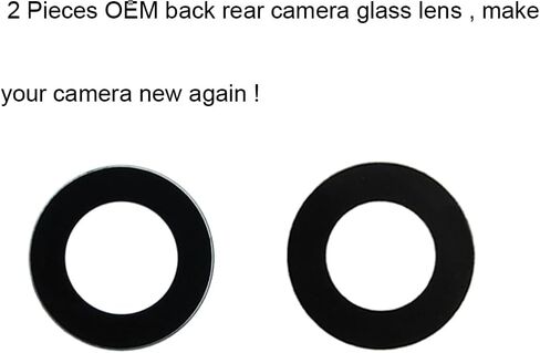 Xinidc 2PCS OEM Back Rear Camera Glass Lens Replacement for iPhone 15 for iPhone 15 Plus with Preinstalled Adhesive and Phone Repair Toolkit Set + Installation Manual in Kuwait