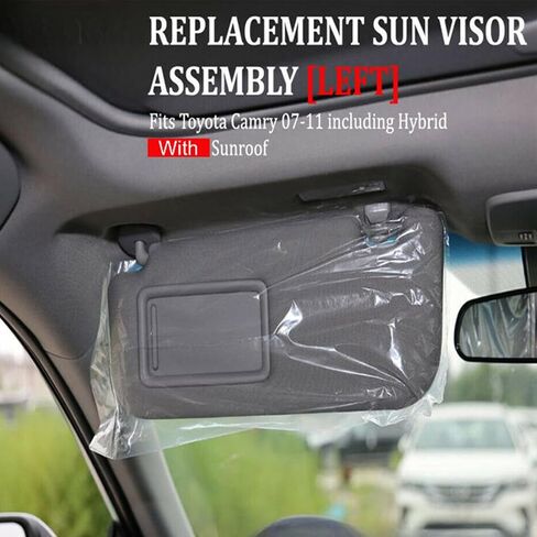 WNBIWNBI 2PCS Automotive Sun Protection Visors Without Light Gray - Compatible with Camry 2007-2011 - Driver & Passenger Side in Saudi Arabia