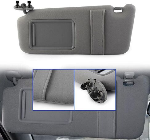 WNBIWNBI 2PCS Automotive Sun Protection Visors Without Light Gray - Compatible with Camry 2007-2011 - Driver & Passenger Side in Saudi Arabia