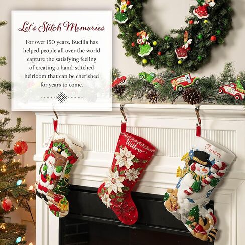 Bucilla, Peace and Love, Felt Applique 6 Piece Ornament Making Kit, Perfect for DIY Arts and Crafts, 89658E in Saudi Arabia