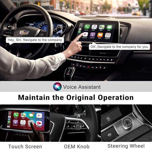 MMB Wireless Apple CarPlay Adapter, 2024 New Upgrades Wired to Wireless CarPlay Dongle Carplay, Support Online Update,No delay Plug & Play only for All Factory Wired CarPlay Cars in Saudi Arabia