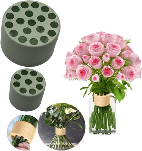 Generic Spiral Ikebana Stem Holder,2024 New Spiral Stem Holder for Flowers,Spiral DIY Bouquet Twister Flower Arrangement Holder (Green-L), LS003 in Kuwait